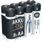 ANSMANN NiMH Akku Mignon AA 2100 mAh maxE 8er Schrumpffolie, ideal f&uuml;r den