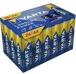 Varta Batterie Alkaline, Mignon, AA, LR06, 1.5V Longlife Power, Retail Box (24-Pack)