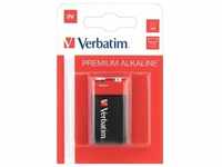 Verbatim Batterie Alkaline, E-Block, 6LR61, 9V Premium, Retail Blister (1-Pack)