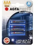 AgfaPhoto Micro AAA Alkaline Batterie LR03 4er Pack Platinum