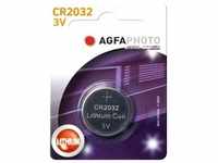 Agfaphoto Batterie Lithium, Knopfzelle, CR2032, 3V Extreme, Retail Blister (1-Pack)