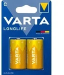 Varta Batterie Alkaline, Baby, C, LR14, 1.5V Longlife, Retail Blister (2-Pack)