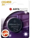 Agfaphoto Batterie Lithium, Knopfzelle, CR2450, 3V Extreme, Retail Blister (1-Pack)