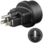 Netzadapter Schutzkontaktbuchse (Typ F, CEE 7/3) > US/Japan-Stecker (Typ B, NEMA