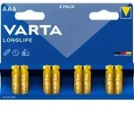 Varta Batterie Alkaline, Micro, AAA, LR03, 1.5V Longlife, Retail Blister (8-Pack)