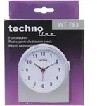 WT 753 Funkwecker Silber Weckerzeiten 1 fluoreszierende Zeiger