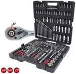 KS Tools 216-teiliger Steckschl&uuml;ssel-Satz 1/4", 3/8" und 1/2" aus Chrom-Vanadium im