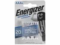 Energizer L92 Lithium Batterie AAA, 1,5 Volt 1260mAh 4er Blister ENL92AAA4