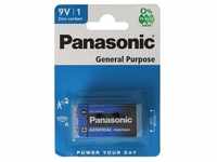 Panasonic General Purpose 9V Block 6F22BE/1BP 1er Blisterkarte