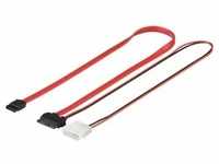 Goobay HDD S-ATA SlimLine Kabel 1,5 Gbit/s/3 Gbit/s 2in1 - SATA Slimline Stecker >
