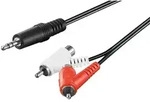 Goobay Audio Adapterkabel, 3,5 mm Stecker zu Cinch Stecker/Buchse - Klinke 3,5 mm