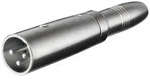 Goobay XLR-Stecker, 3-polig - 1x XLR-Stecker (3-polig) > 1x 6,35-mm-Klinkenbuchse