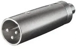 Goobay XLR-Adapter, Cinch-Buchse zu XLR-Stecker - XLR-Stecker (3-Pin) > Cinch-Buchse