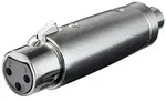 Goobay XLR-Adapter, Cinch-Buchse zu XLR-Buchse - XLR-Buchse (3-Pin) >...