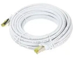 Goobay RJ45 Patchkabel CAT 6A S/FTP (PiMF), 500 MHz mit CAT 7 Rohkabel, wei&szlig;