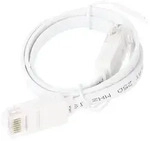 Goobay CAT 6 Flach-Patchkabel, U/UTP, wei&szlig;