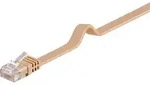 Goobay CAT 6 Flach-Patchkabel, U/UTP, Hellbraun
