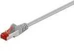 CAT 6 Patchkabel, S/FTP (PiMF), Grau, 7,5 m LSZH halogenfrei, Kupfer