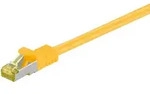 Goobay RJ45 Patchkabel CAT 6A S/FTP (PiMF), 500 MHz mit CAT 7 Rohkabel, Gelb
