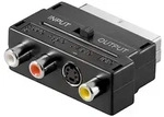 Goobay Scart zu Composite Audio Video und S-Video Adapter, IN/OUT - Scart-Stecker