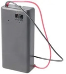 Batteriehalter f&uuml;r 1x 9Volt Block mit Ein- und Aus-Schalter &ndash; 9V Batterie Clip