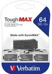 Verbatim USB 2.0 Stick 64GB, ToughMAX, schwarz KyronMAX Thermo Protect,