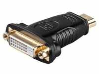 Goobay HDMITM/DVI-D-Adapter, vergoldet - HDMITM-Stecker (Typ A) > DVI-D-Buchse