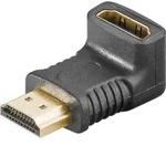 Goobay HDMITM-Winkeladapter, vergoldet - HDMITM-Buchse (Typ A) > HDMITM-Stecker (Typ