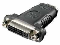 Goobay HDMITM/DVI-I-Adapter, vernickelt - HDMITM-Buchse (Typ A) > DVI-I-Buchse