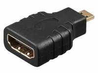 Goobay HDMITM-Adapter, vergoldet - HDMITM-Buchse (Typ A) > HDMITM-Micro-Stecker (Typ