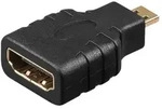 Goobay HDMITM-Adapter, vergoldet - HDMITM-Buchse (Typ A) > HDMITM-Micro-Stecker (Typ