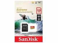 Sandisk microSDXC Card 128GB, Extreme, U3, A2, 4K UHD (R) 160MB/s, (W) 90MB/s, SD