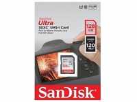 Sandisk SDXC-Card 128GB, Ultra, Class 10, UHS-I (R) 120MB/s, Retail-Blister