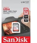 Sandisk SDXC-Card 128GB, Ultra, Class 10, UHS-I (R) 120MB/s, Retail-Blister