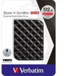 Verbatim SSD 512GB, USB 3.2, Typ A-C, Mini Store ́n ́Go Mini, (R) 450MB/s, (W)