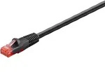Goobay CAT 6 Outdoor-Patchkabel, U/UTP, Schwarz