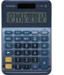 Casio MS-120EM Taschenrechner, 12-stellig, Solar- und Batteriebetrieb, blau