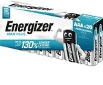 Energizer Batterie Alkaline, Micro, AAA, LR03, 1.5V Max Plus, Retail Blister