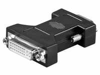 Goobay Analoger DVI/VGA Adapter, vernickelt - DVI-I-Buchse Dual-Link (24+5 pin) >