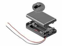 Goobay 3x AAA (Micro) Batteriehalter - lose Kabelenden, schaltbar, wasserabweisend