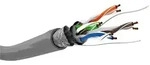 Goobay CAT 5e Netzwerkkabel, SF/UTP, Grau - Kupferkaschierter Aluminiumleiter (CCA),