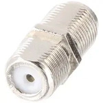 Goobay F-Verbinder: F-Buchse > F-Buchse - Adapter-Buchse aus Zink