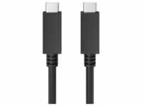 USB-C PD Lade- und Synchronisationskabel für bis zu 100W, schwarz