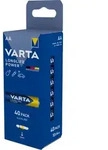 Varta Batterie Alkaline, Mignon, AA, LR06, 1.5V Longlife Power, Retail Box (40-Pack)