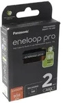 Panasonic eneloop pro, vorgeladen, 2-Pack BK-4HCDE/2BE Akku NiMH, Micro, AAA, HR03,