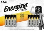 Energizer Batterie Alkaline, Micro, AAA, LR03, 1.5V Alkaline Power, Retail Blister