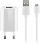Goobay Micro USB-Ladeset 1 A - Netzteil mit Micro USB Kabel 1m (wei&szlig;)