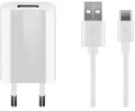 Goobay USB-CTM Ladeset 1 A - Netzteil mit Type-CTM Kabel 1m (wei&szlig;)
