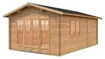 Palmako Gartenhaus Irene, ca. B426/H276/T598 cm, Braun