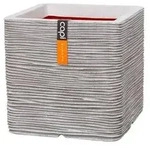 Capi Europe Kunststoff-Topf Rib, quadratisch, Hellgrau